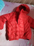 鸭鸭（YAYA）儿童轻薄羽绒服短款宝宝男女大小童保暖新款冬季童装外套D 红色 130 实拍图