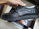 老人头（LAORENTOU）皮鞋男春秋商务休闲鞋头层牛皮系带耐磨防滑男鞋 LA12049 黑 40 实拍图