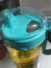 茶花大号带盖玻璃油壶防漏油罐醋壶 酱油瓶调味瓶厨房用品 550ml蓝色(大号1个) 实拍图