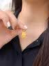中国黄金（CHINA GOLD）足金元宝龙吊坠男女款萌龙黄金项链生肖本命龙年新年生日礼物 元宝龙吊坠【赠银镀金链】约2.1g 实拍图
