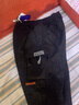 头号青年工装裤子男秋冬季加绒宽松胖子运动加大码男装休闲裤男款 黑 6XL 实拍图