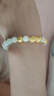 中国黄金CHINA GOLD貔貅黄金手链足金和田玉手串七夕情人节礼物送女友老婆生日实用 足金貔貅和田玉手链 -京速达 实拍图