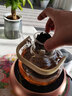 扬器提梁蒸煮一体茶壶蒸汽喷淋耐热玻璃壶高硼加厚烧水泡茶养生电陶炉 蒸煮茶壶+黑鼓形电陶炉 +4杯 1L 实拍图