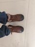 骆驼（CAMEL）男鞋 羊毛加绒厚底雪地靴真牛皮保暖马丁靴户外徒步登山鞋男 G13W307076暗棕 41 实拍图