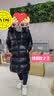 高梵黑金鹅绒服女王3.0八格收腰羽绒服女中长款冬厚外套 黑色 M 实拍图