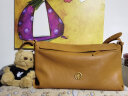 BAGTREE【明星同款】包包树奶盒包新腋下植鞣皮单肩斜挎通勤枕头hobo女包 焦糖色-大号 高级小众圣诞生日礼物女 实拍图