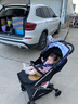 YUYU悠悠第8代高景观婴儿车超轻便可坐可躺便携上飞机BB儿童推车 8代黑色嘻哈星球（枪色车架） 实拍图