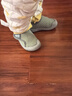 爱比乐可男童鞋秋季幼儿园室内鞋飞织鞋软底学步鞋女宝宝地板鞋儿童帆布鞋 墨绿色D14【四季款-经典飞织鞋】 20 鞋内长13.6cm/适合脚长13.1cm 实拍图