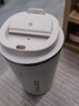 厨匠咖啡杯保温杯便携水杯随行杯创意杯子男女办公室茶杯饮水杯保温杯 月亮白-小号380ml+咖啡勺 实拍图