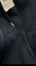 真维斯（Jeanswest）秋冬季开衫连帽卫衣男士冬季外套休闲百搭宽松加绒加厚夹克打底衫 深蓝色 【加绒】 L 【建议135-160斤】 实拍图