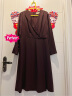 PORTS宝姿商场同款秋季新款女装连衣裙LD9D127QWB035 深咖棕 2 晒单实拍图