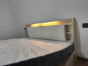 臻享家 床 双人床北欧简约储物高箱床主卧婚床卧室家具 1.8米*2.0米【布纹白】 床+23CM独立弹簧乳胶垫 晒单实拍图