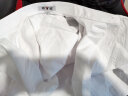 雅鹿长袖衬衫男中青年商务休闲免烫棉质职业工装白衬衣 YL080 42  实拍图