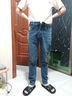 真维斯（Jeanswest）春秋季牛仔裤男宽松休闲直筒长裤男2026新款百搭修身裤子 雾霾蓝 32 腰围二尺五 实拍图