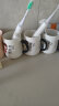 TENGTOO创意亲子杯一家三口四口杯子家用喝水家庭水杯专人陶瓷早餐杯 妈妈的（不含勺盖） 实拍图