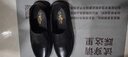 金利来（Goldlion）男鞋新款皮鞋商务休闲鞋气垫软底头层牛皮单鞋套脚一脚蹬懒人鞋子 黑色 40 实拍图