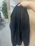 罗蒙（ROMON）雪尼尔圆领加绒加厚针织衫男士秋冬款中青年保暖宽松打底衫毛线衣 3Z5340011黑色【雪尼尔】 XL (180) (建议140-155斤) 实拍图
