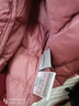 鸭鸭（YAYA）佟丽娅同款冬装连帽轻薄羽绒服女短款轻便薄款保暖新国标外套女款 嫣红色 4XL 185 实拍图