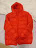 雪中飞童装新品儿童羽绒服男童轻薄款中大女童连帽迷彩短款羽绒外套 中国红 160 实拍图