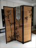柒木一居新中式隔断屏风茶楼国风竹影主题装饰墙背景茶室竹编围挡阳台改造 折叠摆放无底座 180高X50宽（三扇）竹画喷绘 实拍图