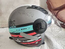LS2摩托车头盔男女士半覆式安全帽子复古个性电动车四季半盔OF562 哑闪浅灰/侦察 XL（建议58-59头围） 实拍图