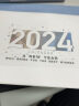 朗捷（longe） 2024年台历大格子桌面日历创意龙年大班台历商务鼠标垫计划本式月历周历可定制 缤纷2024-蓝色（2024新版） 晒单实拍图