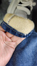 萝美酱2025新款牛仔裤女春秋阔腿宽松裤子高腰小个子窄版休闲裤秋冬直筒 复古蓝小个子加绒 L 【建议110-123斤】 实拍图