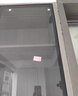 百蒂安铝框玻璃门铰链酒柜玻璃门合页铝柜门铰链铝合金柜门合页极简玻璃 方头枪黑色铝框阻尼铰链（全盖） 实拍图