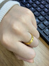 六福珠宝黄金戒指承诺足金实心情侣新年礼物 计价 约5.18克-女款 实拍图