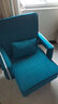 美佳朗单人沙发折叠老人专用午睡可折叠靠背椅子阳台懒人沙发办公懒人椅 升级湖蓝色沙发(亲肤棉麻面料) 实拍图