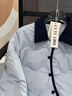 妍莉芬（yanlifen）小香风羽绒棉服女装2025冬季短外套女2025年新复古棉衣羽棉袄绒服 白色 M 实拍图
