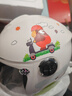 smart4u儿童头盔电动车电瓶车摩托卡通儿童安全头盔 防风保暖儿童盔KH2白 实拍图