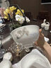 鸿喜盛世中式餐具套装碗盘组合轻奢餐具骨瓷家用高档餐具乔迁骨瓷餐具 柳岸烟霞10人配置60件 60头 实拍图
