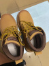 达芙妮（DAPHNE）大黄蜂马丁靴女秋季英伦休闲2023新款短靴大黄靴厚底加绒 黄色 跟高4.3cm 37标准码 实拍图