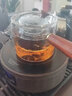 扬器日式耐热玻璃侧把煮茶壶耐高温实木把泡茶壶花茶壶套装家用煮茶器 500ML木把壶+白色触屏电陶炉+4杯 实拍图