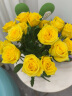 钟爱（love）云南昆明鲜花基地直发玫瑰家庭插花花束直批鲜花 黄玫瑰20枝 实拍图