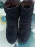 布瑞京冬季老北京布鞋女靴子加绒保暖坡跟短靴女鞋妈妈棉鞋厚底防滑棉靴 黑色 38 实拍图