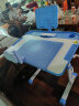 晶熠儿童学习桌椅套装课桌小学生写字桌子学校作业书桌椅家用可升降 知学款(蓝):手摇桌手提椅-阅读架 晒单实拍图