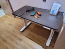 蓝立哆电动升降桌双电机电脑电竞桌书桌学习桌站立式工作台写字桌Jeru 胡桃色|上市电机+两节椭圆腿H2e E0级环保板|加厚25mm---1.2米 实拍图