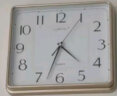 康巴丝（Compas）挂钟创意客厅钟表方形简约时钟居家办公挂表电子石英钟 C3201橡木 实拍图