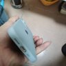 阿斯汀（ATHDDIN） 苹果系列型号手机壳iPhone 直边精孔硅胶软壳带苹果标 烟灰蓝【纯色软壳】 苹果12 实拍图