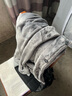 雅鹿夹克睡觉穿的衣服男秋冬季法兰绒保暖加厚加绒家居珊瑚绒套装 深灰色上衣+裤子睡衣套装 2XL 体重140-160斤 实拍图