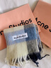 Acne Studios【12期免息】男女同款格纹流苏彩虹Vally围巾羊毛披肩 蓝色/米色/黑色 均码 实拍图