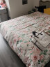 富安娜家纺 床上四件套纯棉100%纯棉全棉床单被套全棉裸睡床上用品 悦舞（印花款） 1.8米床(被套230*229cm) 实拍图
