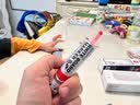 派通（Pentel ）白板记号笔 2mm直液式粗字圆头 可擦马克笔进口 MWL5M 红色 实拍图