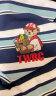 Teenie Weenie小熊夏季个性舒适宽松圆领条纹短袖T恤女 藏青色 170/L 晒单实拍图