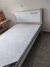 首年全实木床轻奢床现代简约主卧双人床白色高箱储物婚床卧室家具 静音床+椰棕床垫 1.5米*2米框架款 实拍图