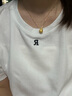 亮冠999足金黄金项链2023新款猫背小熊kt猫吊坠女款送女友生日礼物女 足金猫背熊约0.7-0.8g+赠银镀金项链 实拍图