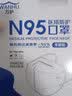 万护 N95口罩医用独立装一次性防护流感防细菌飞沫雾霾防尘透气成人  医用N95口罩独立装  25只 实拍图