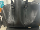 斯维森之星真皮旅行包男士大容量手提旅游袋头层牛皮健身包行李包短途登机包 2096#黑色-大号+鞋仓 实拍图